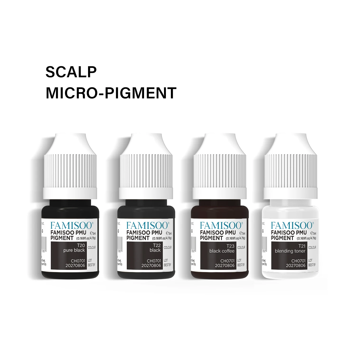 FAMISOO 5ml Hair Dye Spray Gun Hair Pigment is suitable for tattoo ink supplies