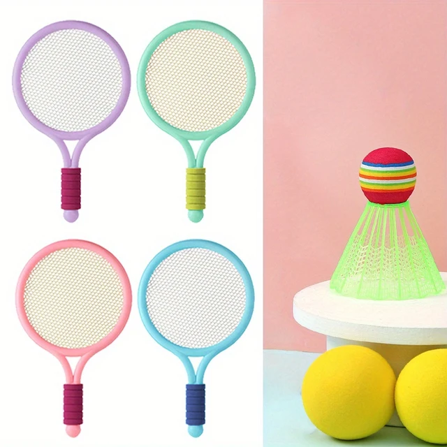 2 Rackets + 2 Balls Beginner Badminton Racket Set, Suitable for Parent-Child Sports Toy, Sports Game, Monochrome And Two-Color