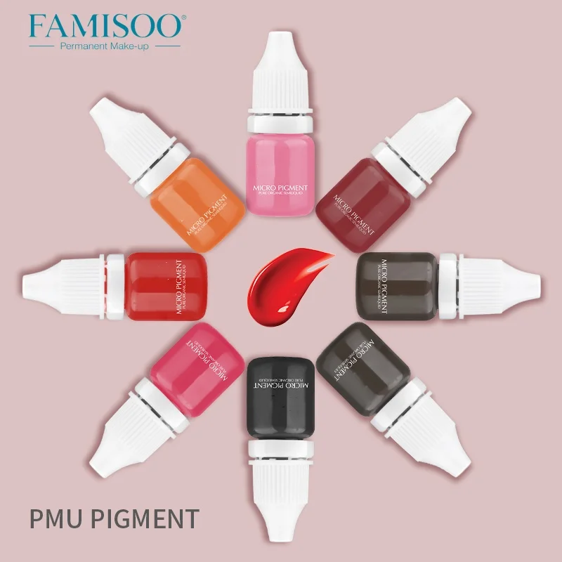 FAMISOO Professional eye micropigmentation pigments for eye primer tattoo eyeliner fine eyeliner semi continental