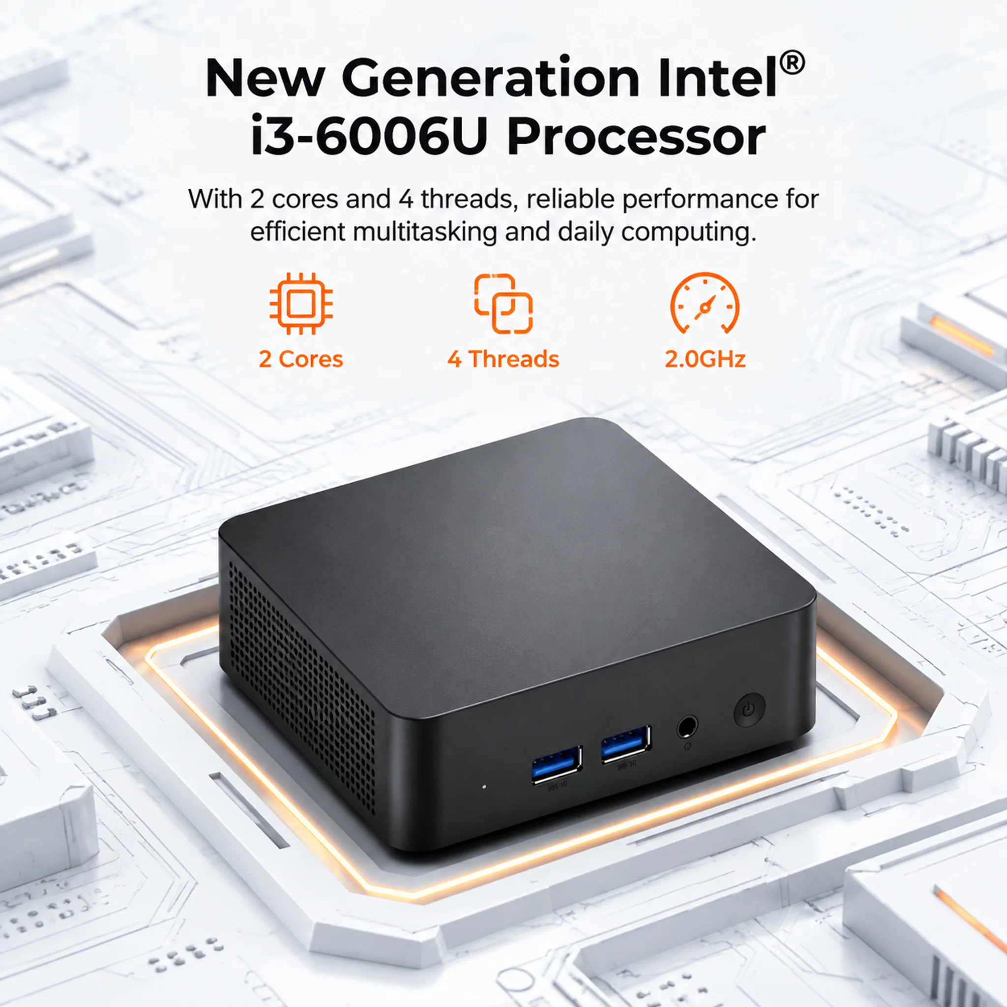 2026 NEW Mini PC 16GB RAM 1/2TB SSD Windows 11 Pro Intel I3-6006U Gaming Office 4K HDMI WiFi6 BT5.2 Desktop Portable Computer PC