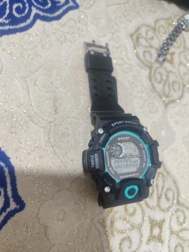 Fashion Men's Watch Sports Electronic Wristwatch Large dial Multifunctional Waterproof Luminous Alarm Kids Male's Military Watch