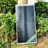 Panneau solaire monocristallin double face 120W/240W, absorption de la lumière double face, fournissant plus de puissance pour les camping-cars, les yachts, les maisons et les jardins 1