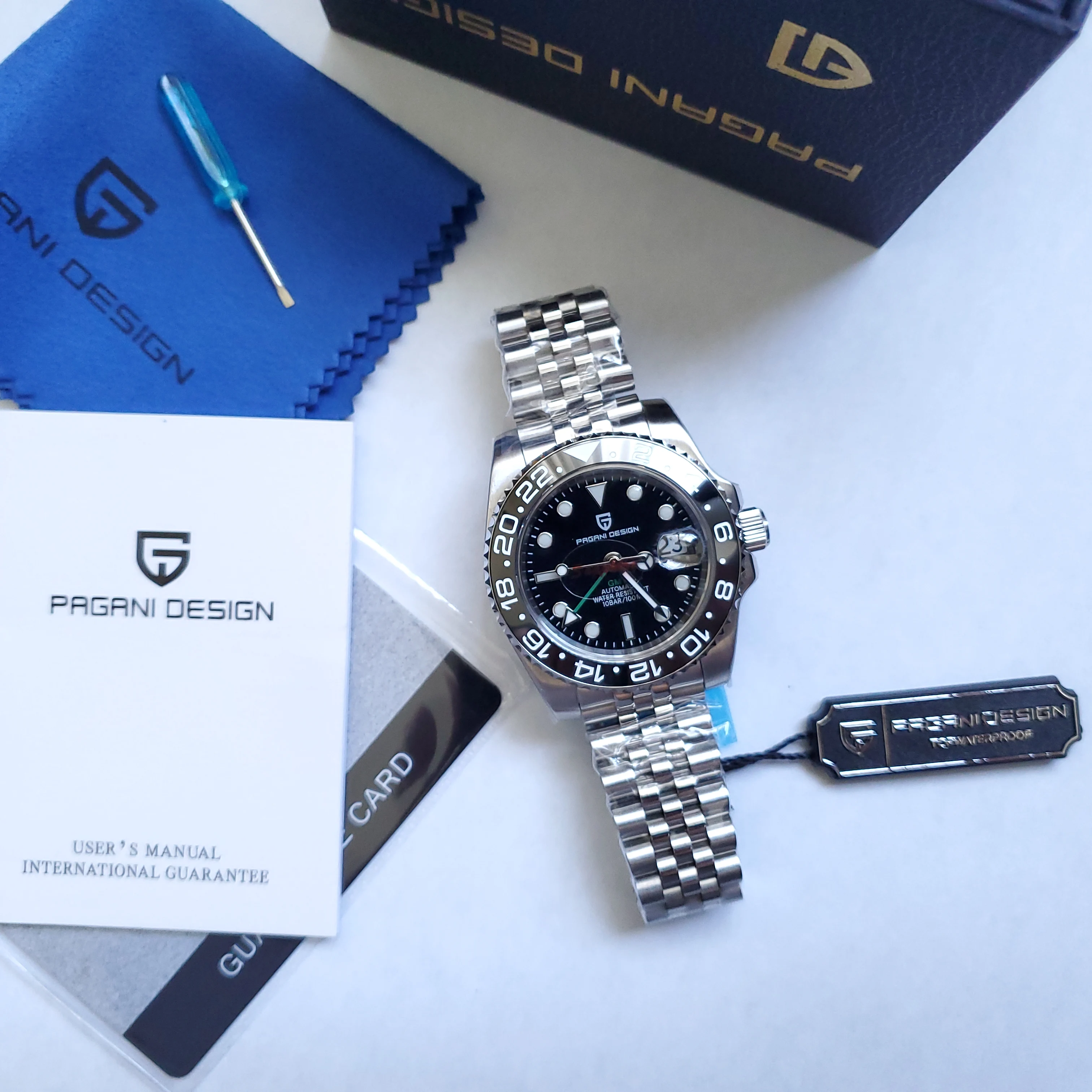 Pagani Design Orologio Cronografo Uomo 40mm - Quarzo Giapponese VK63, Vetro Zaffiro, Acciaio 316L