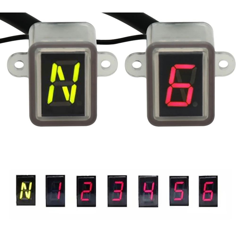 Universal Motorcycle Digital Tachometer Speedometer Moto Digital Dash Super 5 Speed & 6 Speed