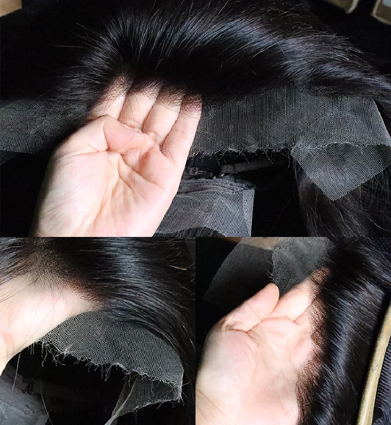 Perruque de cheveux humains naturels vietnamiens de 34 pouces, avec cordon de serrage, 360 Full Lace Frontal, Body Wave, dentelle HD transparente, 5×5, sans colle