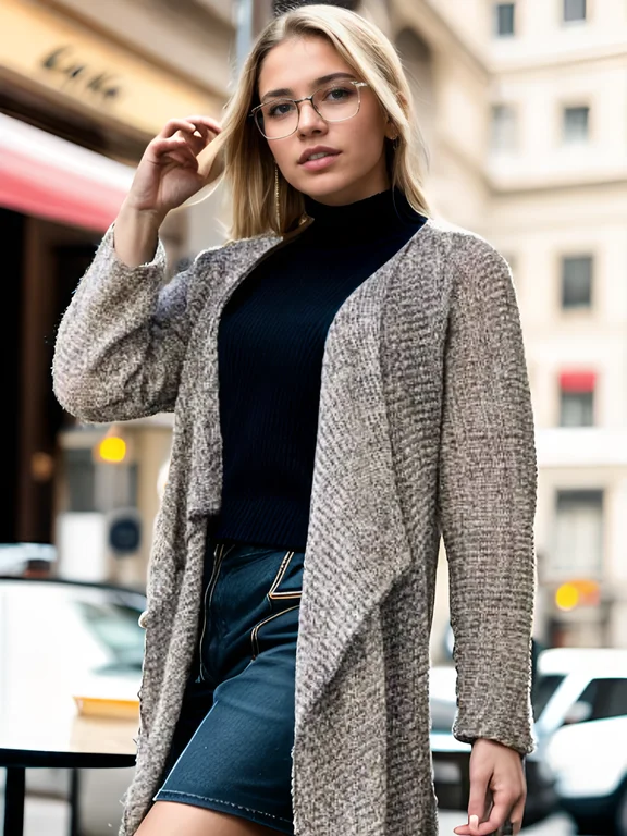 Cardigan Kimono Feminino Casaco Leve Tricot Sueter Frio 5