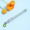 Adjustable Cat Collar with Bell, Safety Snap Hook, Polyester Material, Small Breed Recommended, Flower Charm Design 4