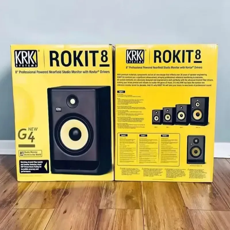 INSTANT SHIPPER KRK ROKIT 8 G4 POWERED STUDIO MONITOR