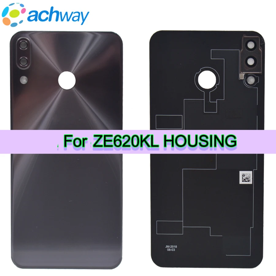 

Крышка батарейного отсека 6,2 дюйма для AS Zenfone 5 2018 Series ZE620KL, Задняя стеклянная крышка корпуса для AS 5z ZE620KL, Крышка батарейного отсека
