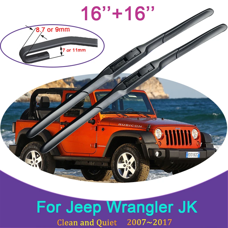 Arriba 42+ imagen 2009 jeep wrangler windshield wiper size
