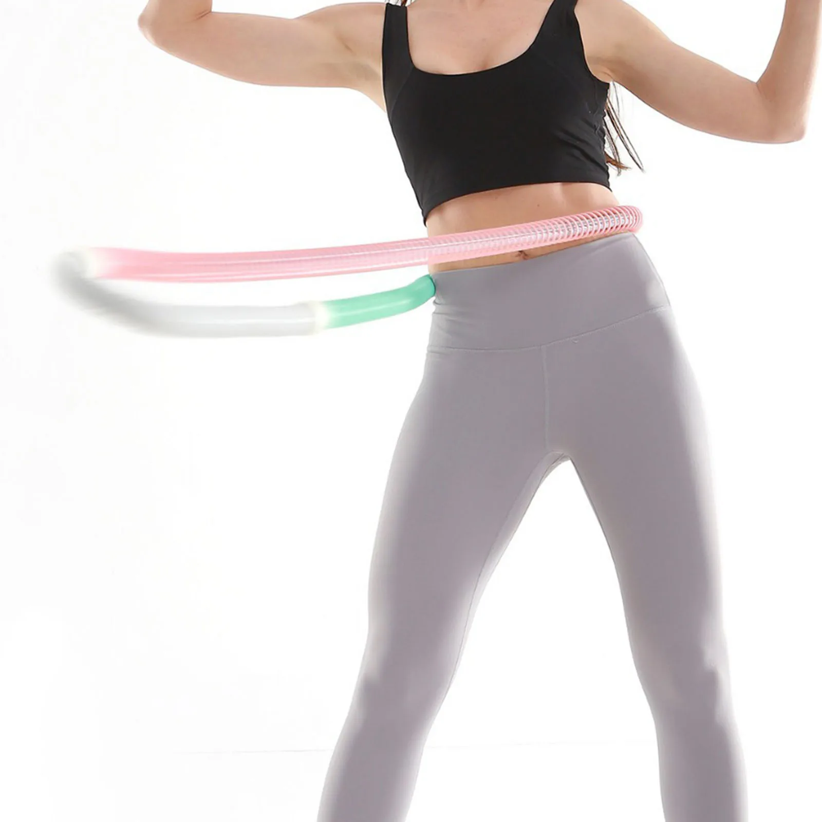 Weighted Fitness Hoop for Adults – Portable Exercise Hoop 2