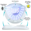 LED Nail Lamp 268W for Gel Nails Dryer Lamp with 57pcs Lamp Beads 4 Timers Professional UV Light for Home Salon Nail Art Tools 5