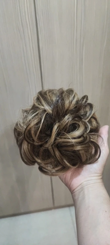 Syntetisk rörigt hårbulle Chignon Scrunchies Falska hårband Fläta Elastisk hårstrå Svans för kvinnor Syntetisk inpackning Lockig hästsvans