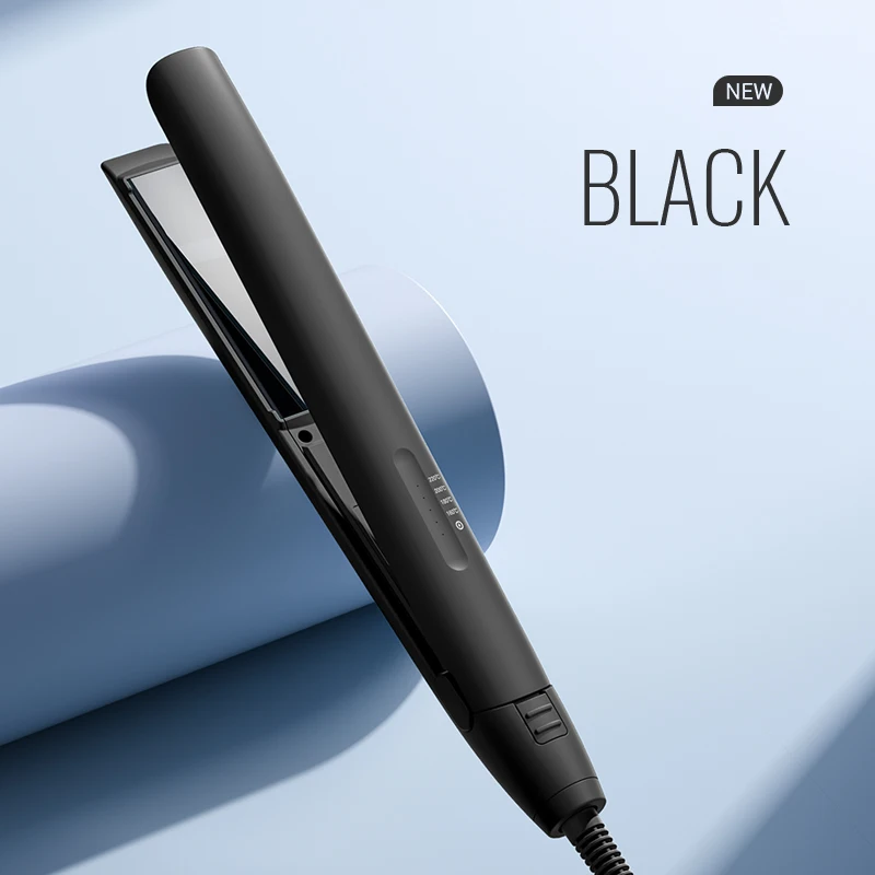 Combining straightening and curling functions, this hair straightener and curling iron is gentle on hair, offering both straight