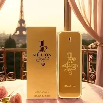 1 Million By Paco Rabanne For Men's Eau De Toilette TESTER 3.4 fl oz 100 ml Men's Cologne New in Box 1