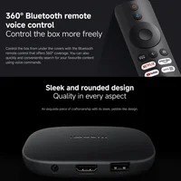 Version internationale de la Xiaomi TV Box S 3e génération : lecteur multimédia intelligent 4K, Ultra HD, Bluetooth 5.2, Wi-Fi 6, 32 Go de mémoire ROM, Google TV et Google Assistant 5