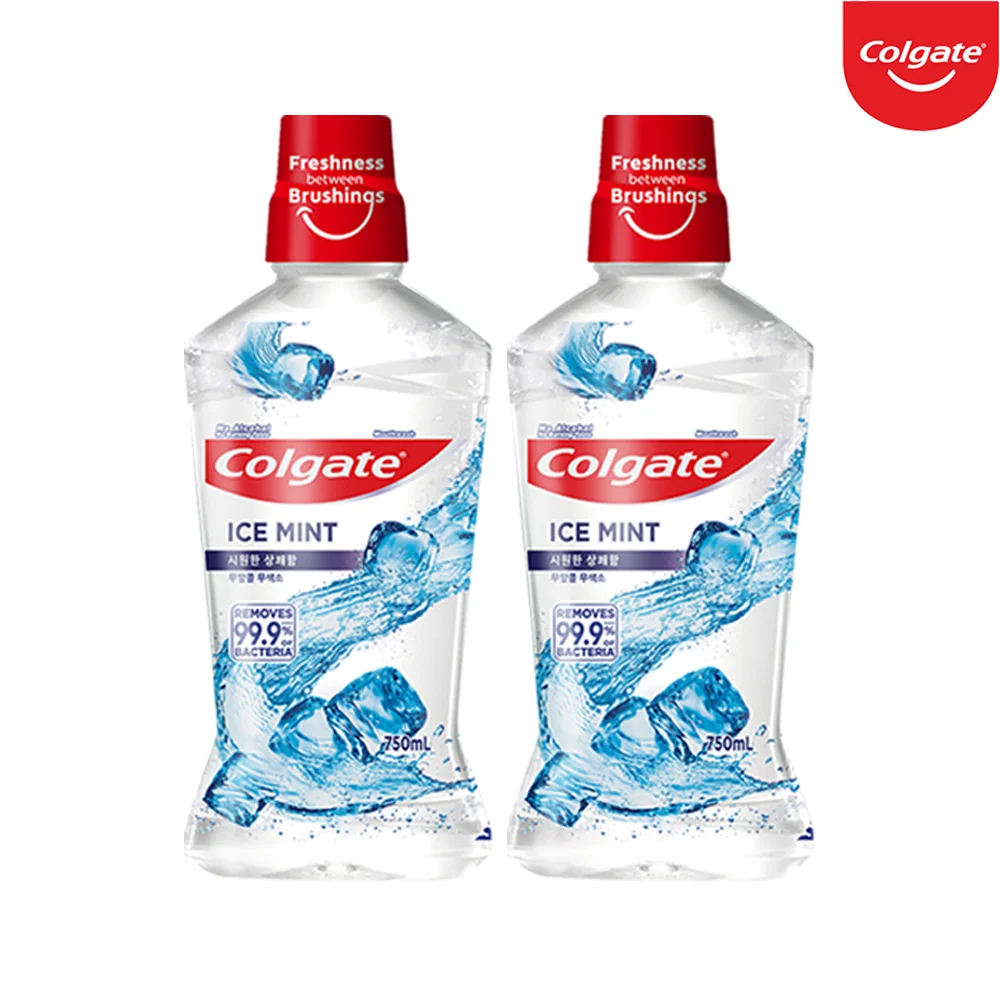 콜게이트 colgate 가글 마우스워시 아이스민트 [750ml] 2개 외 치약 골라담기