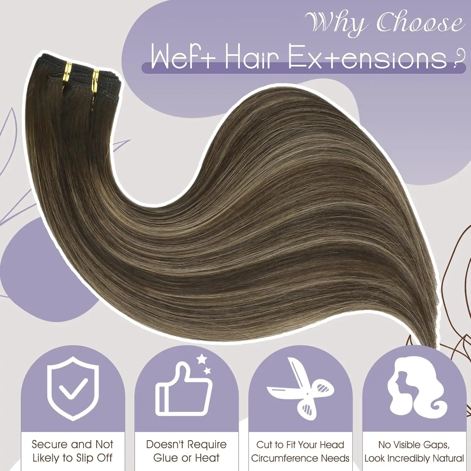 Full Shine Human Hair Weft Extensions Hair Bundles 100g Sew In Silky Straight Remy Skin Double Weft For Salon