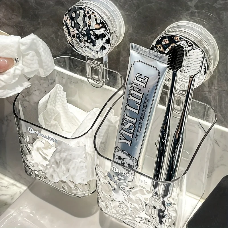Bathroom Shelf Suction Cup Wall Mount Corner Storage Shelves Shampoo Holder Cosmetic Rack Shower Drain Basket Bathroom Organizer 3