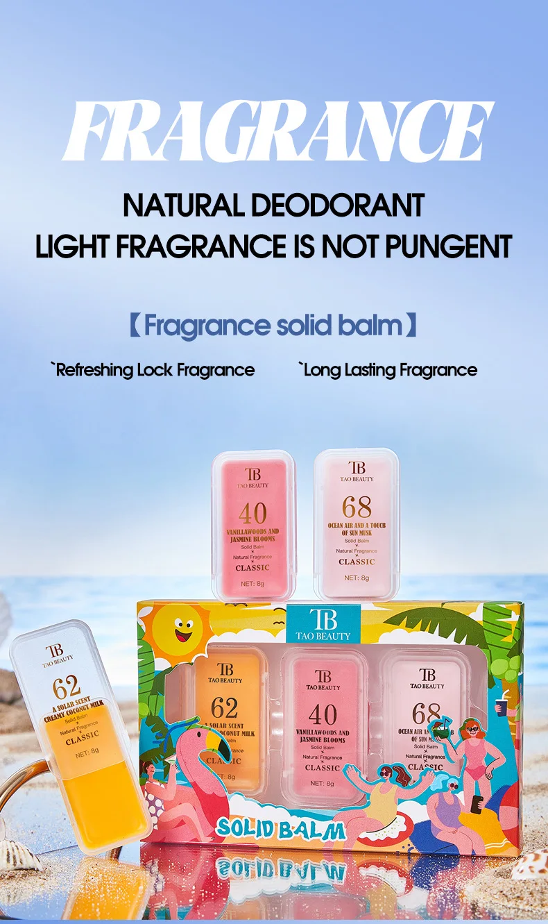 Solid Perfume Set For Women Natural Long Lasting Fragrance Balm_voghion.com