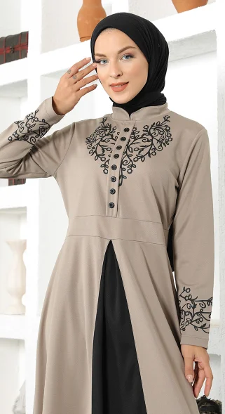 Abincuye Kdaz Caftano Abaya Dubai Trtikiye Muslimate Musluso Elbise Sam Giyim Abaya Desenli Tesettur Elbise