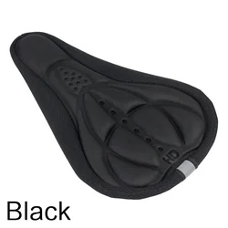 Breathable Soft Thickened Gel Padded Bicycle Saddle Cushion (Black)