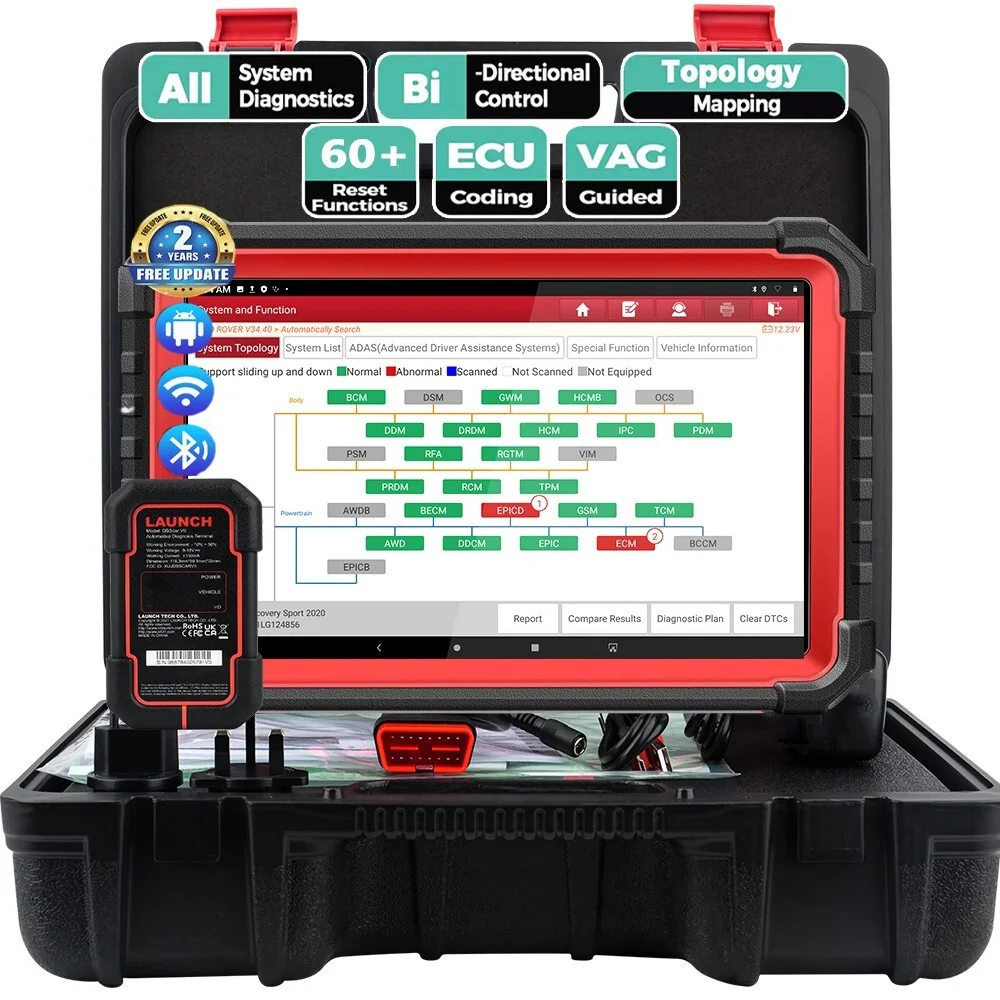 LAUNCH X431 PRO3S+ V5.0 PRO Strumento Diagnostico per Auto, Scanner OBD2 Bidirezionale