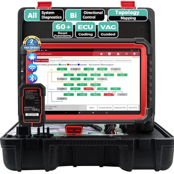 LAUNCH X431 PRO3S+ V5.0 PRO Strumento Diagnostico per Auto, Scanner OBD2 Bidirezionale