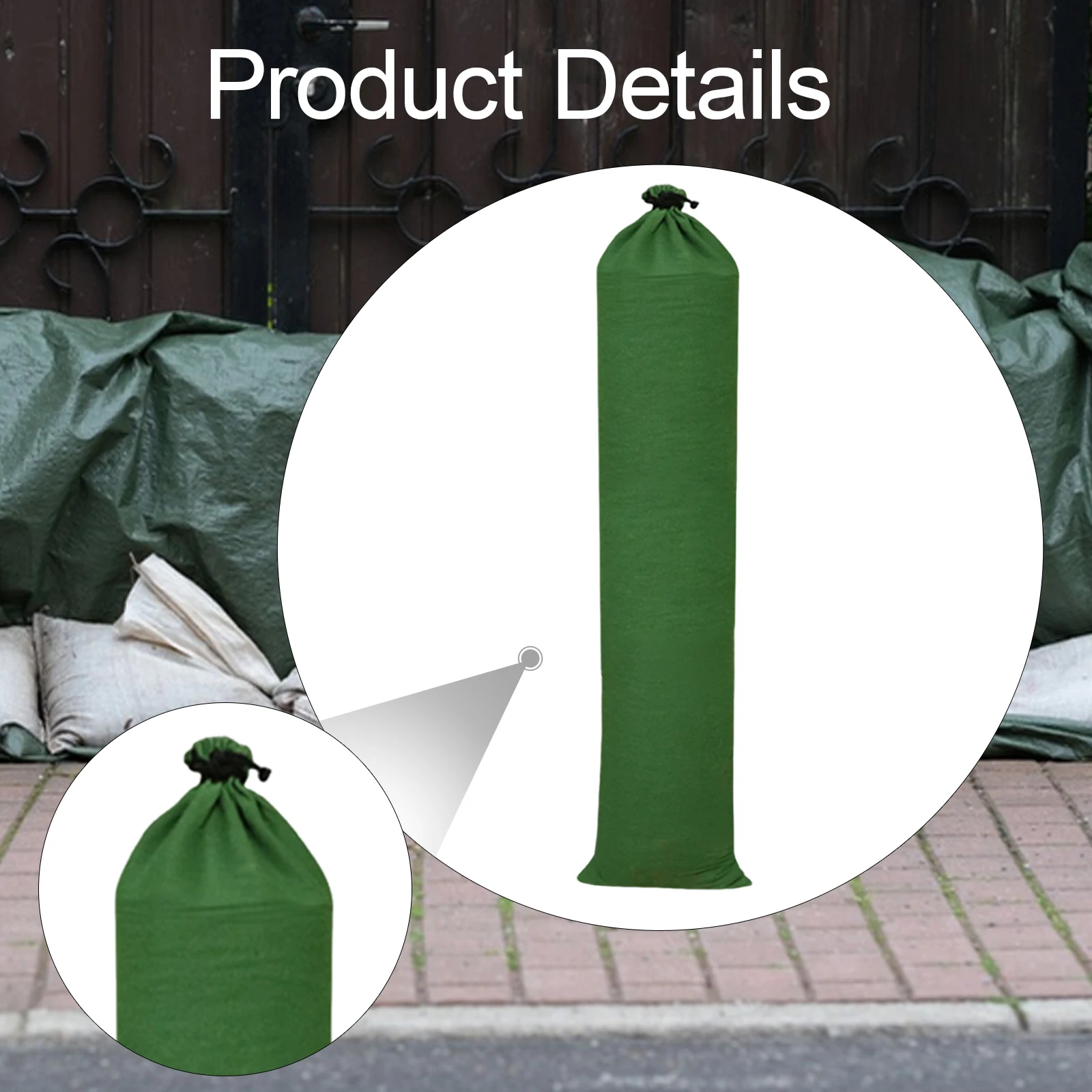 Flood Control Sandbag Long Flood Water Barriers Flooding Control Flooding Flooding Sand Bags for Front Door Rain Protection