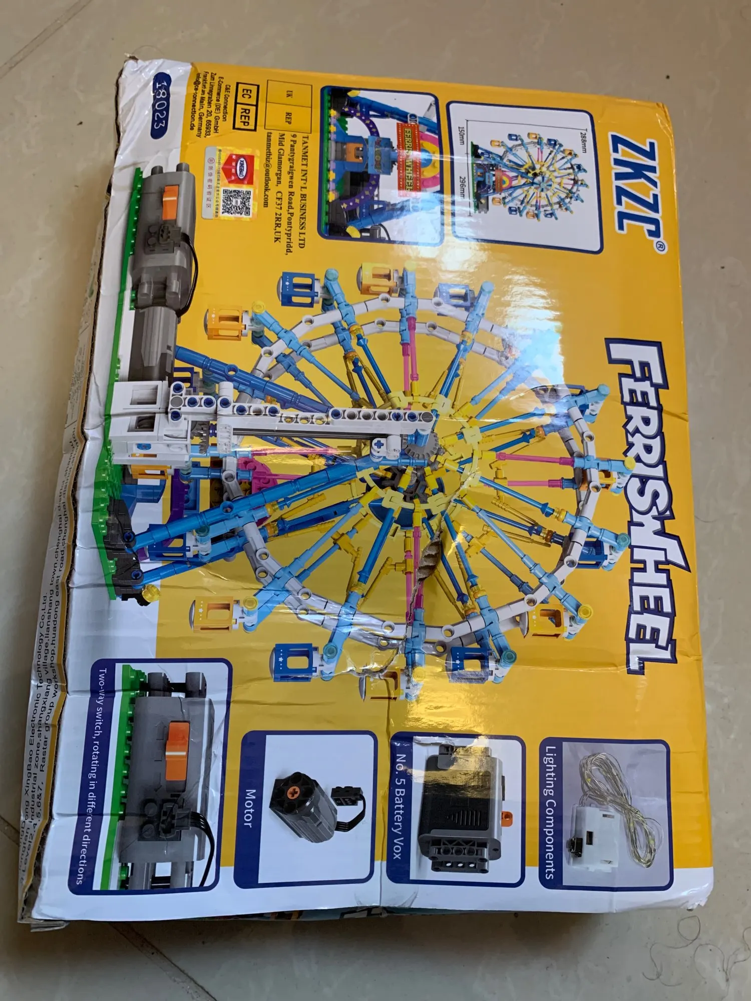 City Friends MOC Rotating Ferris Wheel Building Blocks Electric Bricks with Light Toys for Children Christmas Gifts photo review