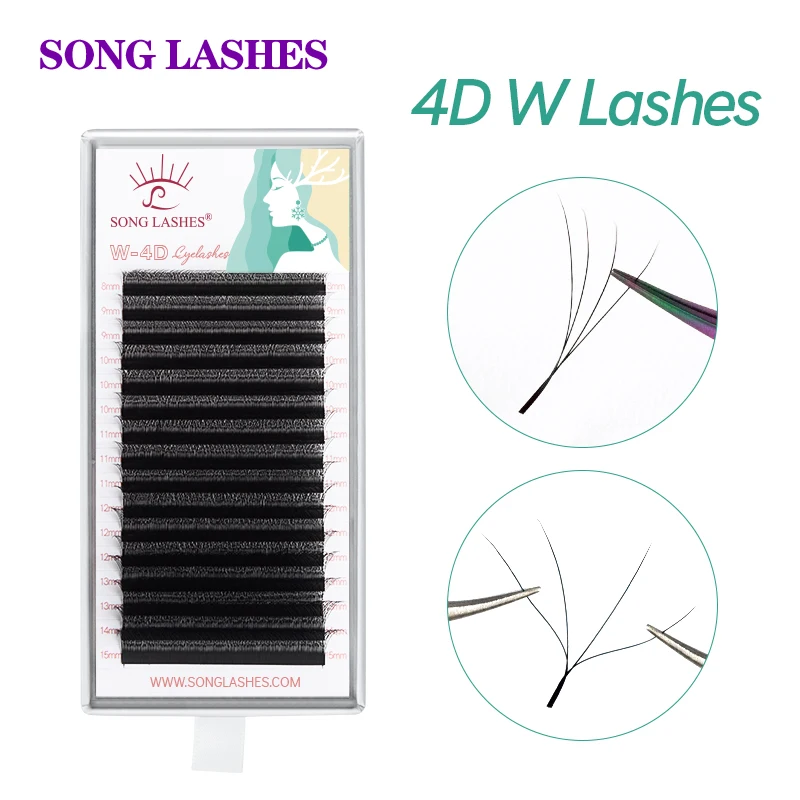 SONG LASHES Fake Eyelash Extension 4D W Fake Magnetic Eyelashes Natural and Soft Cosmetics Makeup Tools