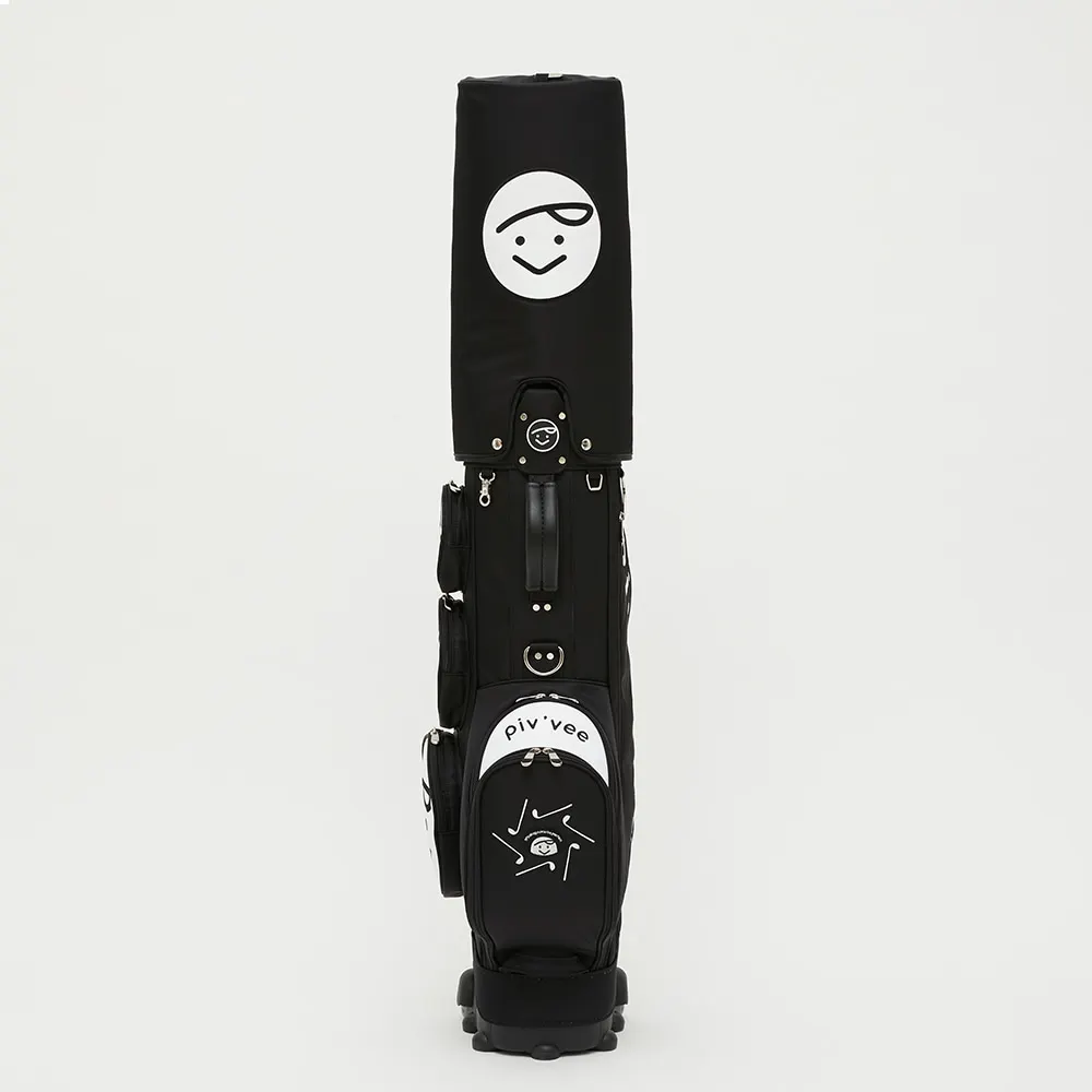 

2024 Golf Club Bag Black Color for Men Standard Portable Ultra-light Stand Pouch PU Material Waterproof Golf Bag