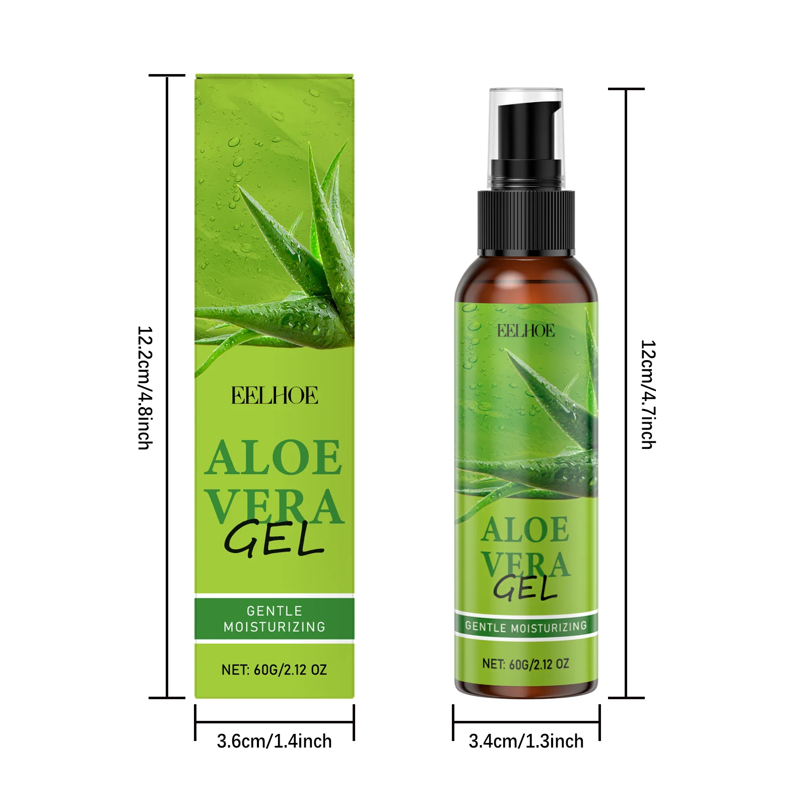 EELHOE Aloe Vera Gel Moisturizing Reduce Redness Repair Sunburn Skin Smoothing Improve Skin Texture Soothing Aloe Vera Gel