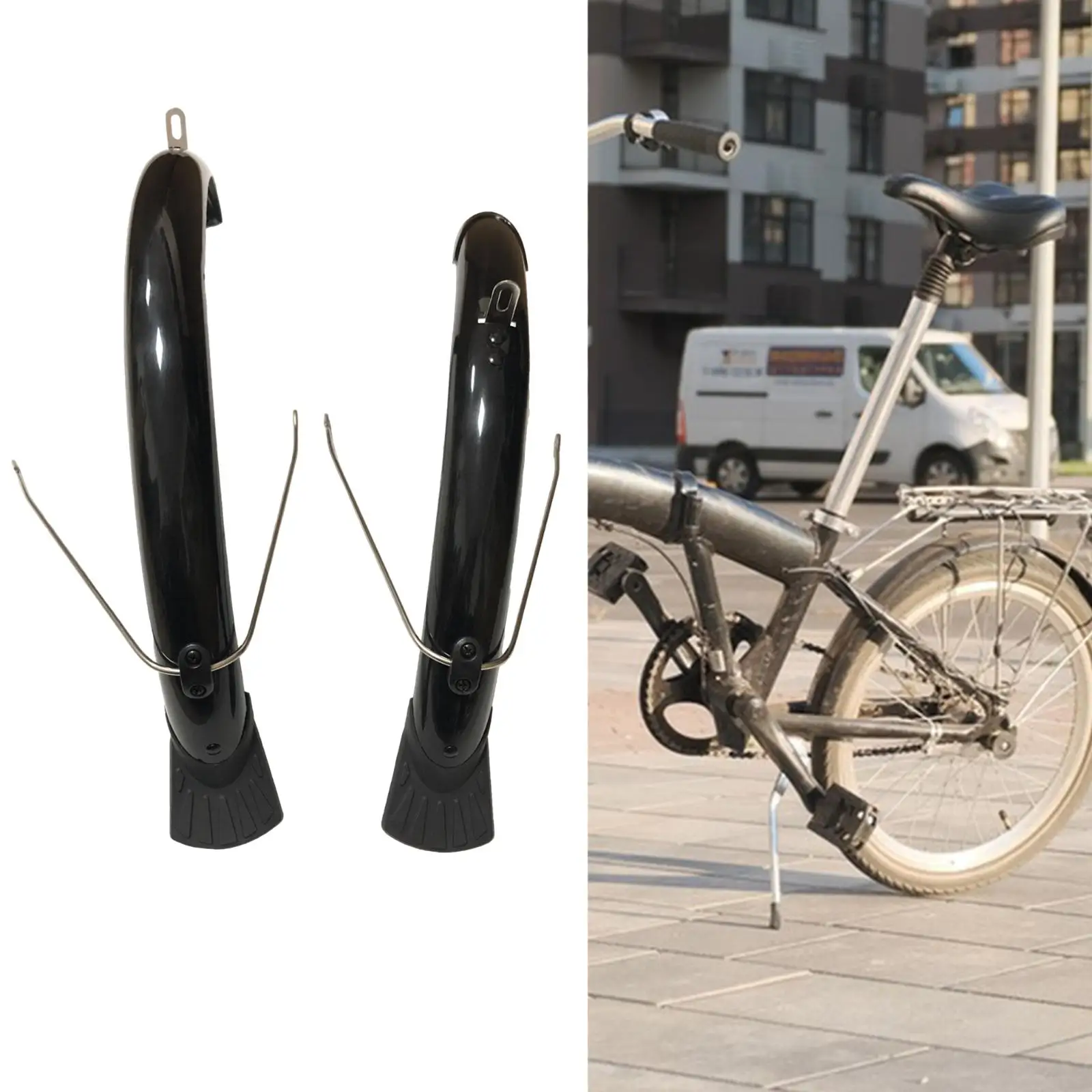 Bicycle Fender Folding Bike 20 inch Wheel Protection Mudflaps Bicycle Front Rear Mudguards Replacement