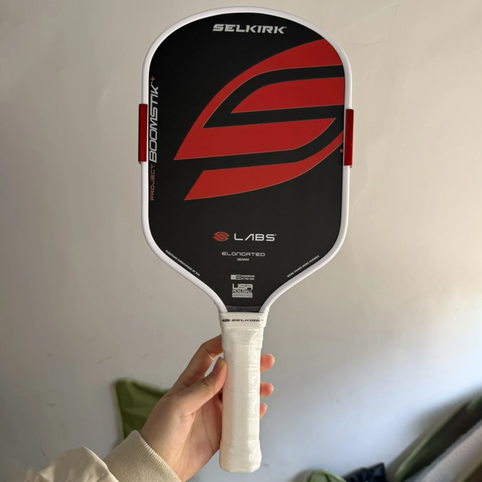 Pala de Pickleball de Fibra de Carbono, Ligera, Ergonómica, con Agarre Antideslizante, Raqueta para Principiantes, Depor