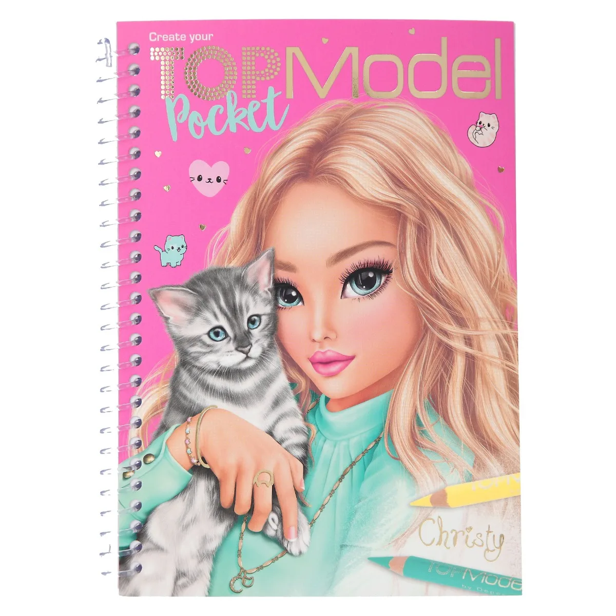 Top Model Carnet de coloriage Pocket, 0011804, original, pour