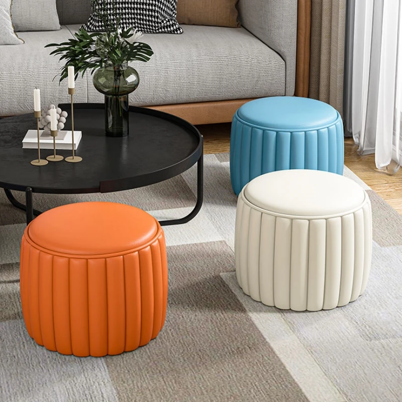 Colorful Pine Sofa Stool 4