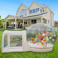 Inflatable Bouncing Bubble House Upgraded Version Inflatable Bubble Tent with Jumping Base Commercial Grade PVC Ballons House 1