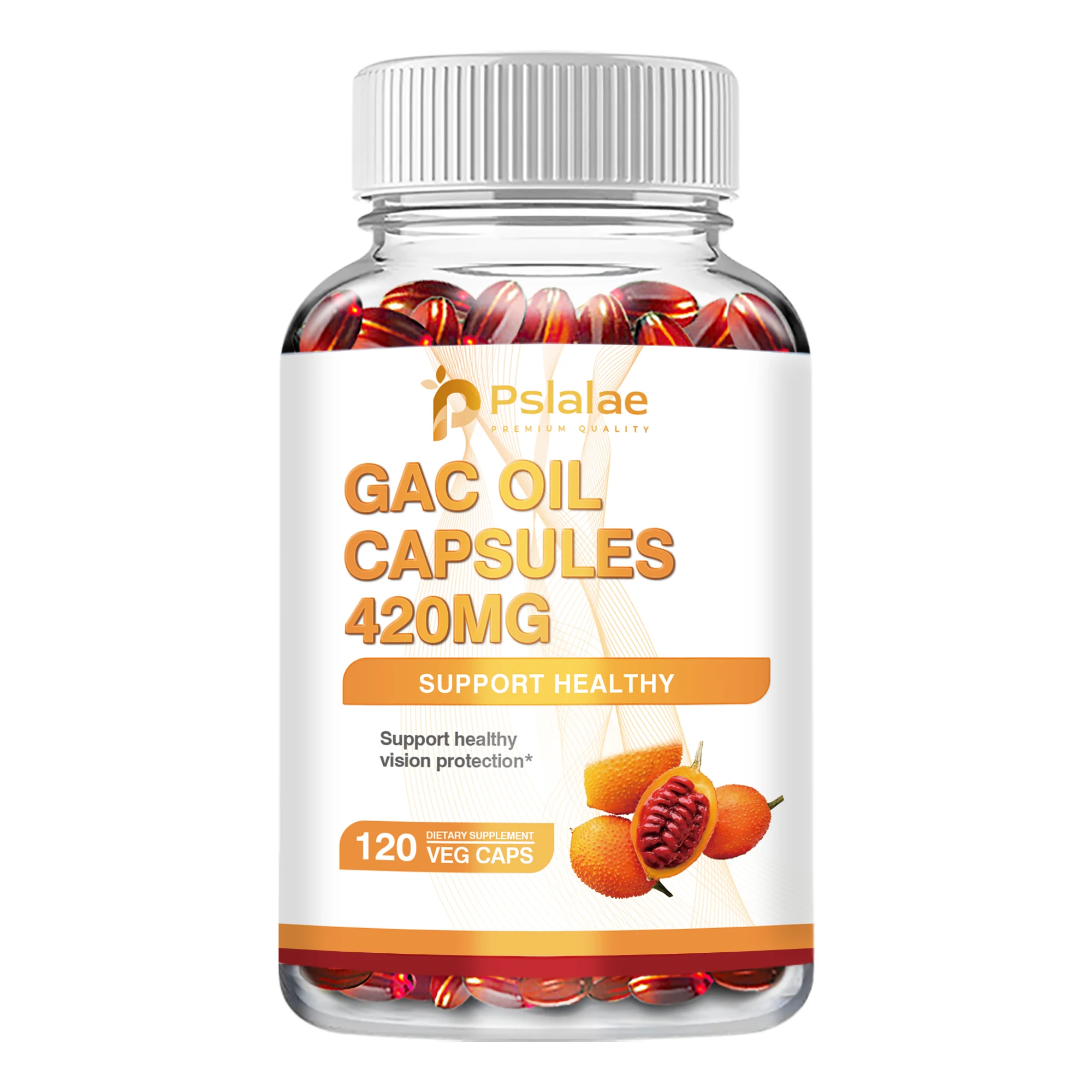 thumbnail image 1 of Gac 420 mg: favorece una visión saludable, la salud cardiovascular y el fortalecimiento del sistema inmunológico - 120 s, 1 of 5