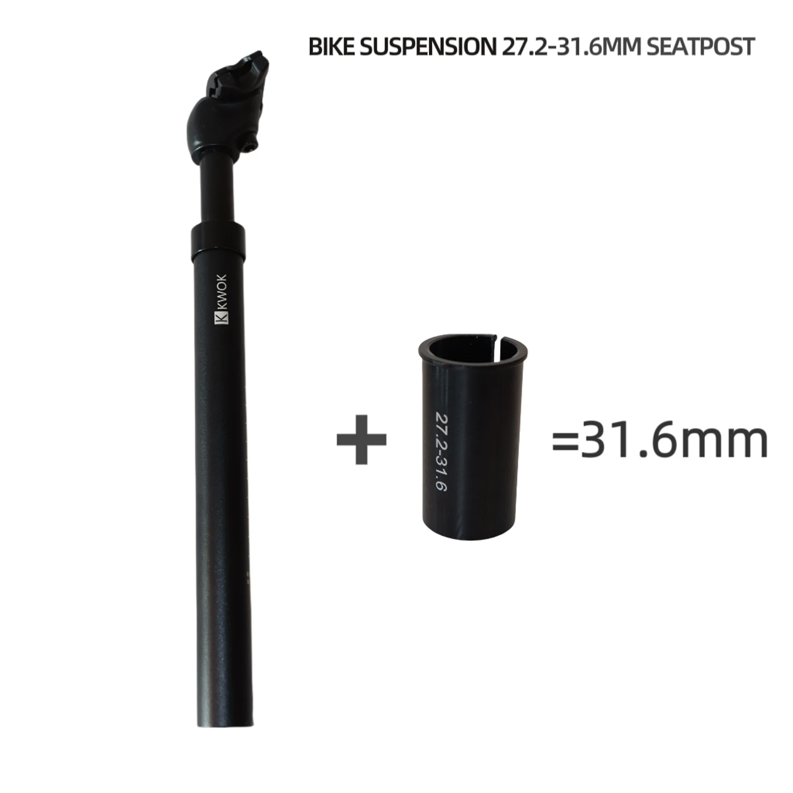 Kwok Fahrrad Sattelstütze Stoßdämpfer 27,2/30,9/31,6mm Mountain Road MTB Fahrrad Sattelstütze Suspension Dropper Post Sitzrohr 350mm – Detail 10