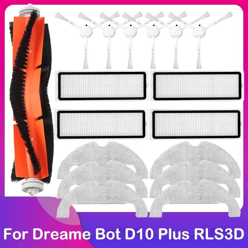 Sacco raccogli polvere usa e getta. Compatibile con Dreame Bot D10 Plus RLS3D Robot Aspirapolvere Accessori for sacchetti (Color : Dust Bag 25pcs