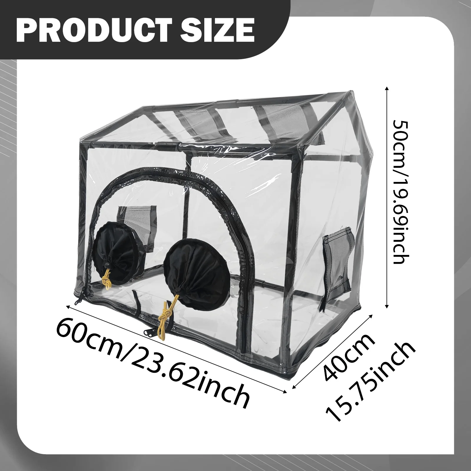 ערכת אוהל גידול פטריות PVC ברור מיקולוגיה עדיין תיבת אוויר גידול פטריות תחנת גידול לבית גידול פטריות