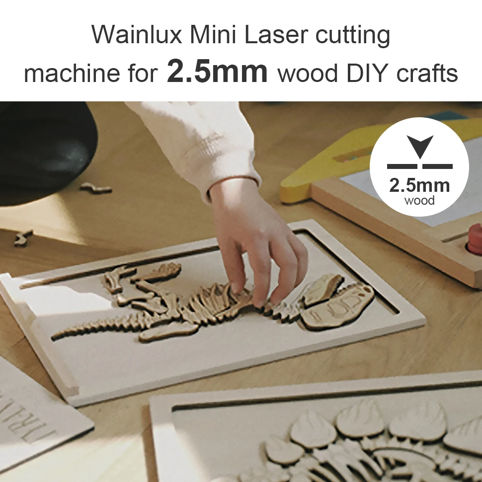 Laser Engraving Machine Wainlux k6 Mini Laser Engraver 3000mW APP/PC Support Laser Engraver Cutter Machine Bluetooth Portable Engraving Marking