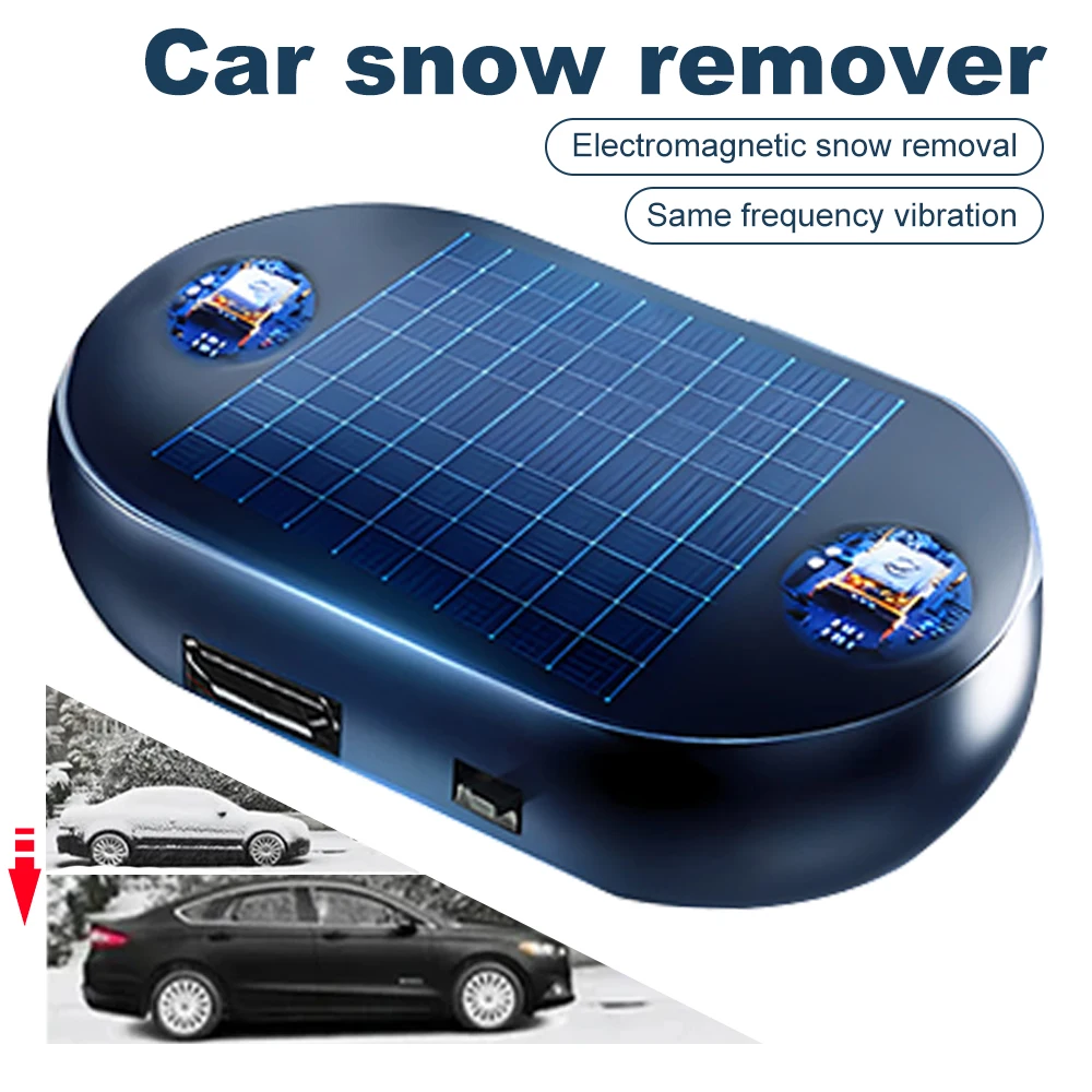 1PC Solar Snow Plow Antifreeze Car Electromagnetic Molecular Defroster Front Rear Windshield Car Snow Removal Instrument windshield deicing instrument,windshield defroster,car deicer