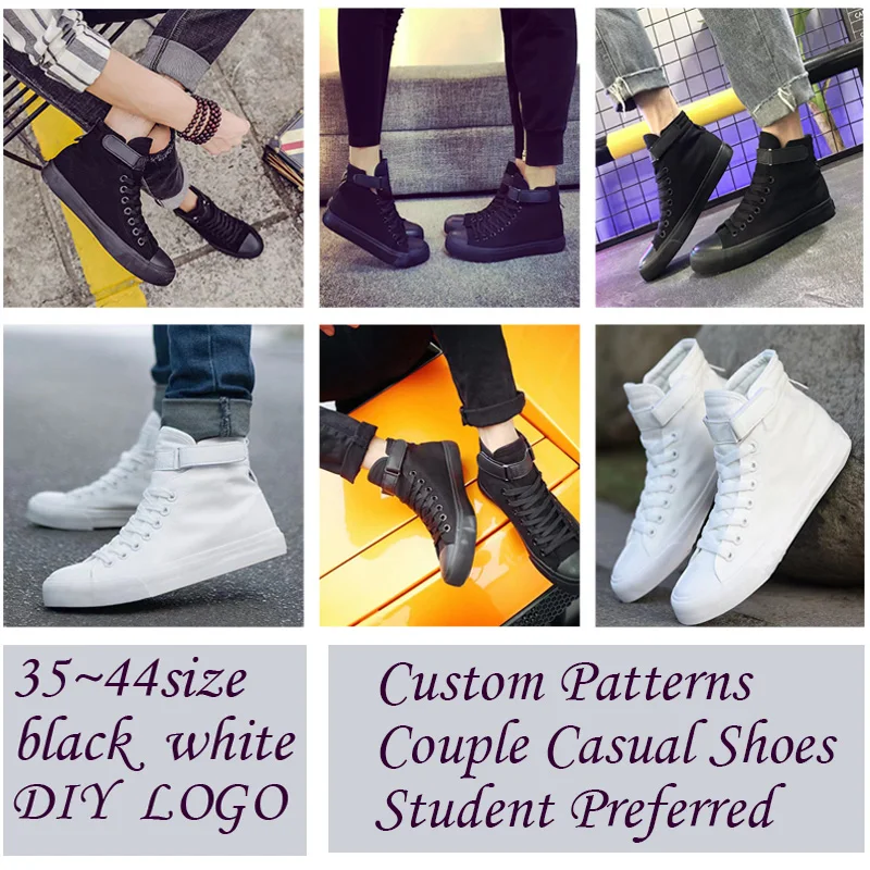 Men/women Customized Sport Shoe Diy Your Logo  Print Summer Autumn  Casual Shoes High-Top Shoes Sneaker Street Style 5