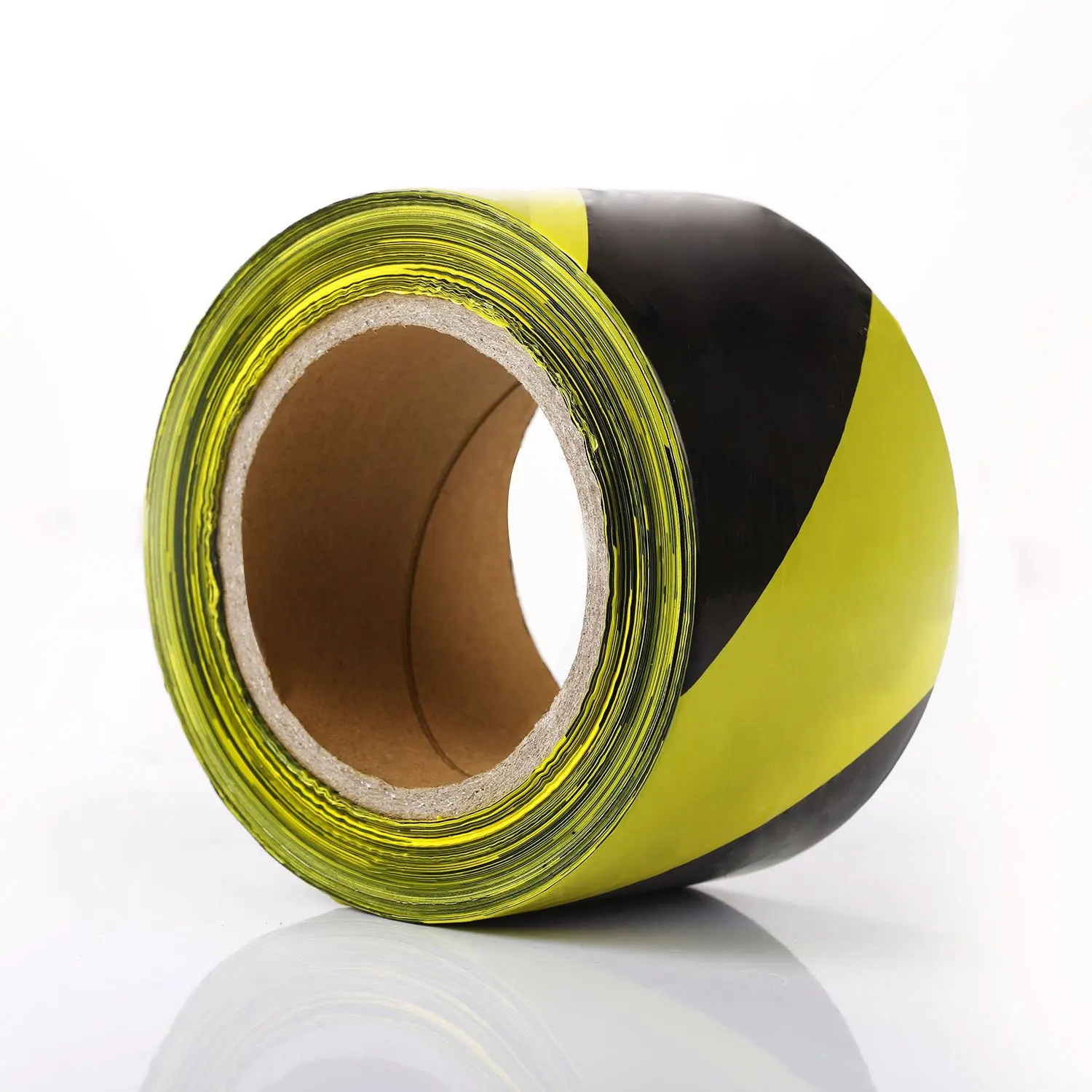 Anti slip floor tape self-adhesive warning tape yellow & black hazard safety striped barricade caution tape for floor factory stairs