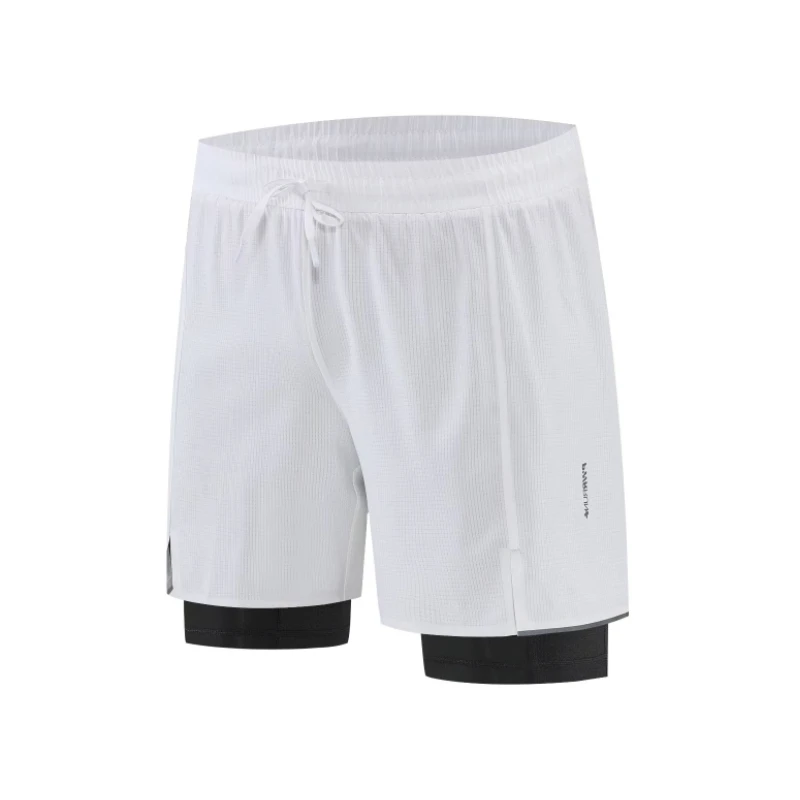 

Running Shorts 2 In 1 Men Double-Deck Compression Short Pants Gym Training Workout Jogging Bottoms