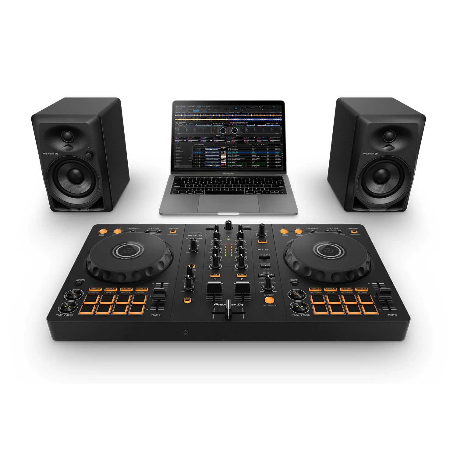 

Новое предложение, Pioneer DJ DDJ-FLX4 2-колодный рекламный ящик и контроллер Serato DJ