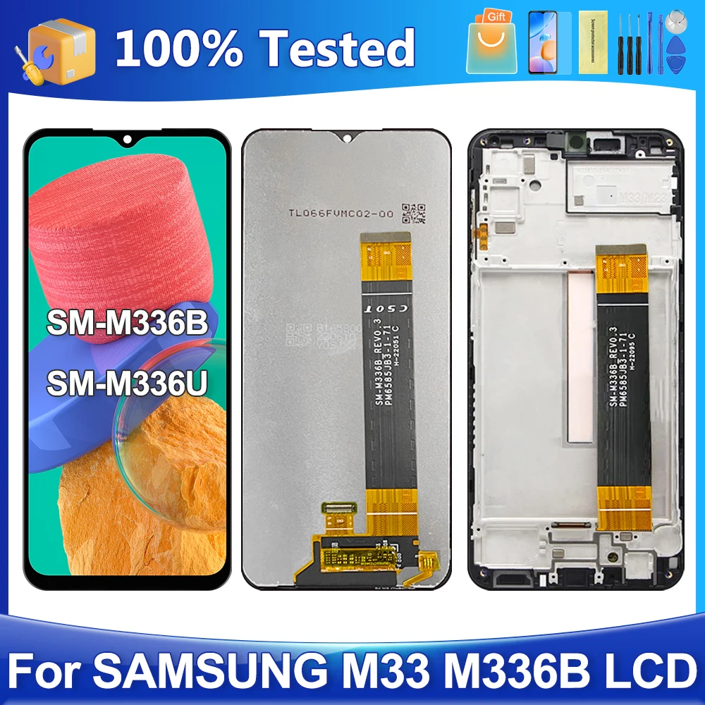

6.6''M33 5G For Samsung For Original M336 M336B M336BU M336K LCD Display Touch Screen Digitizer Assembly Replacement