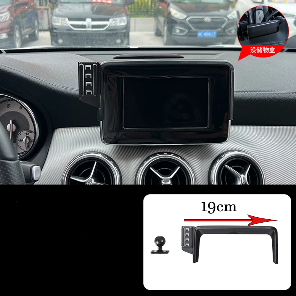 Car Mobile Phone Holder for Mercedes-Benz A B Class W246 W176 200 2012~ Screen GPS Stand Sticker Support Base Accessories